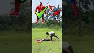 Hulk 🔴 Vs Super Man 💙 Emoji Acting Video #shorts