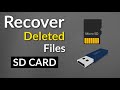 How to recover deleted data from sd card  tutorial 2020