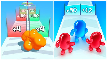 Tall Man Run 3D VS Join Blob 3D All New Levels Game Mobile Walkthrough iOS, Android Gameplay Update