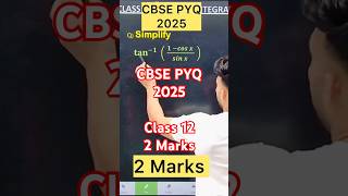 Q) Simplify 𝐭an^(−𝟏) ( (𝟏 −𝒄𝒐𝒔 𝒙 )/(𝒔𝒊𝒏 𝒙 ) )#class12maths # #cbsemaths #class12th