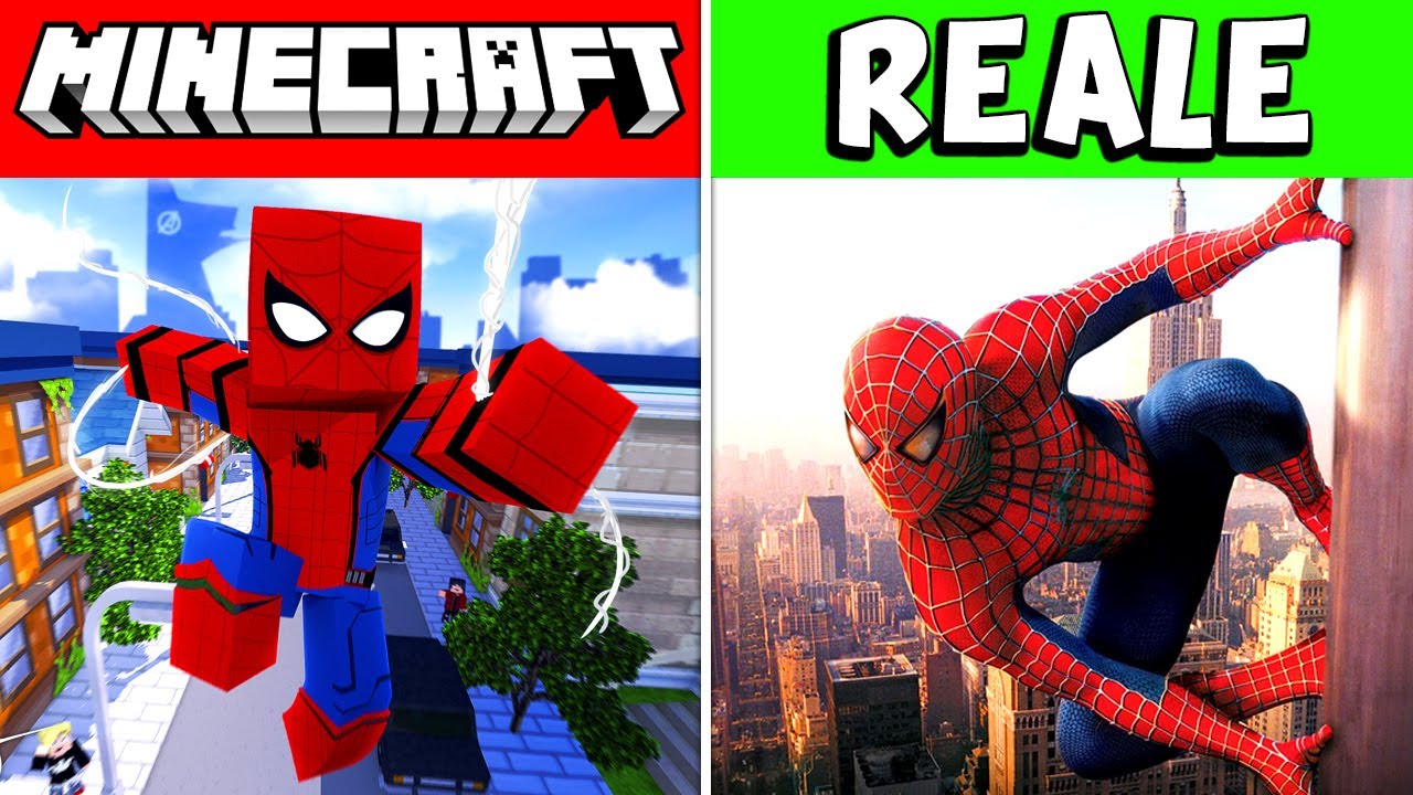 I SUPEREROI DEI FILM SU MINECRAFT