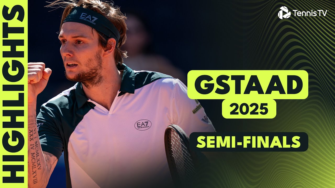 Cerundolo Takes On Buse; Bublik Faces Cazaux | Gstaad 2025 Semi-Final Highlights