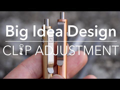 Big Idea Design  Pen Pocket Clip Maintenance 