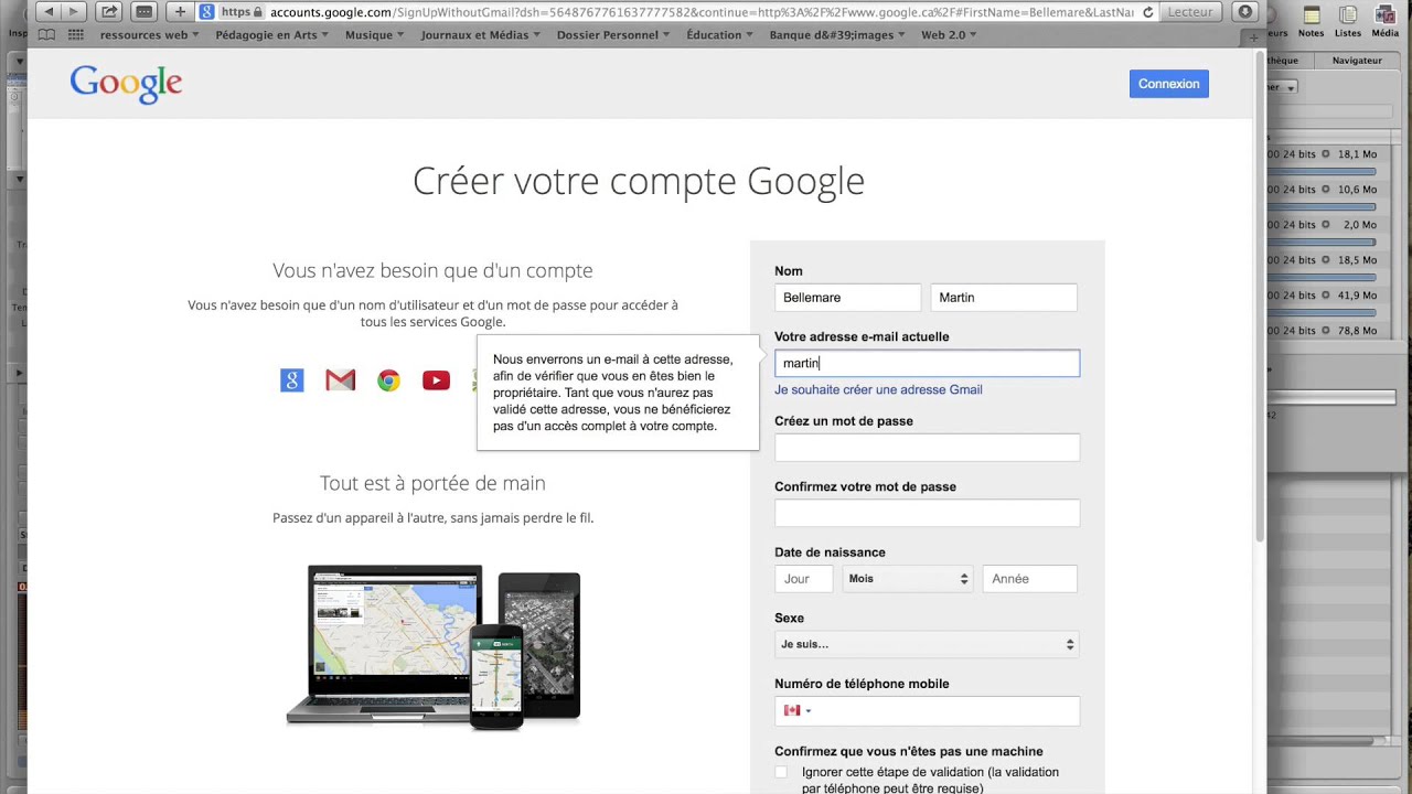 Web 2.0 pour les 4 arts - capsule 3 - Google Drive - création d'un compte