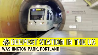 Washington Park, the DEEPEST Train Station in North America | Portland MAX Light Rail