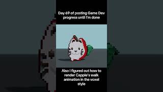 I don’t want to work on scene transitions #Gamedev #MagicaVoxel #Animation #asprite #Day69