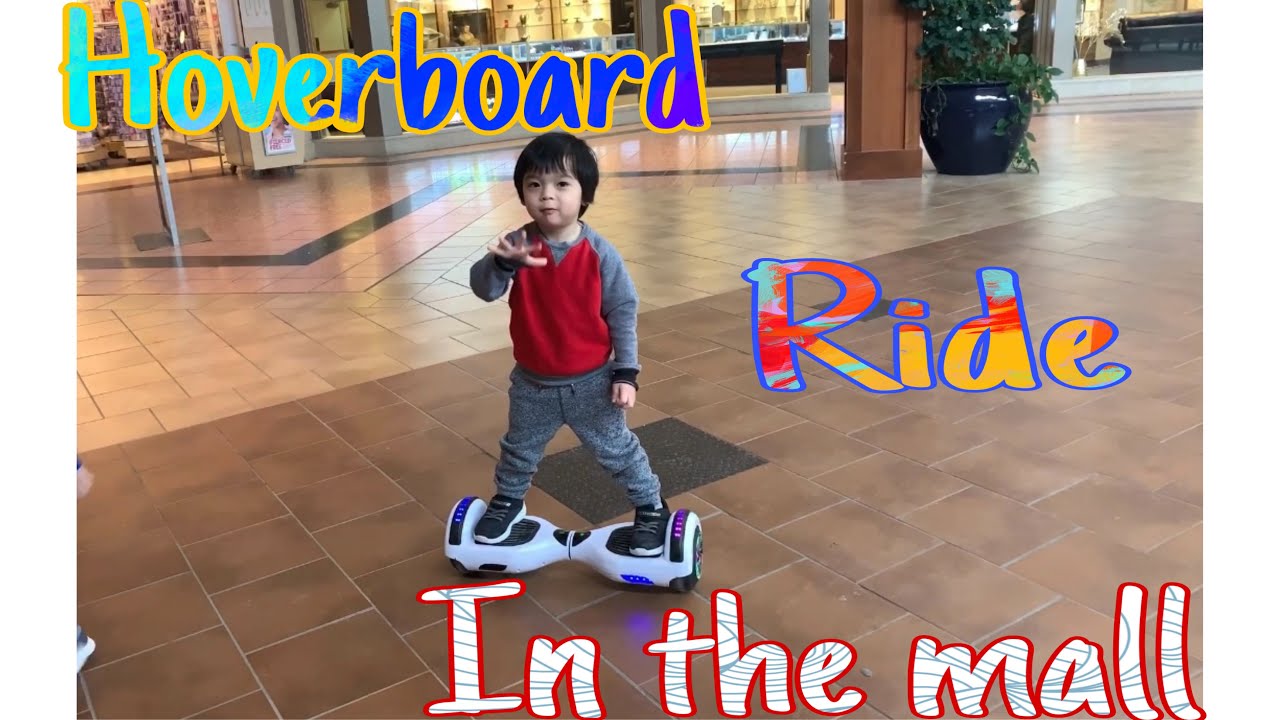 LITTLE BOY SHOW OFF HIS HOVERBOARD RIDING SKILL - RIDE HOVERBOARD IN THE MALL