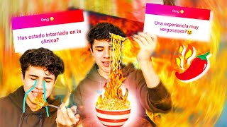 Respondo Preguntas Mientras Como Los Fideos Más Picantes