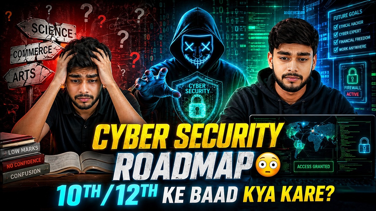 Cyber Security Roadmap 😳 | 10th/12th ke baad kya kare? (Full Guide 2026)