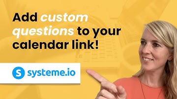 Systeme io Calendar Custom Questions Feature | Quick Tutorial