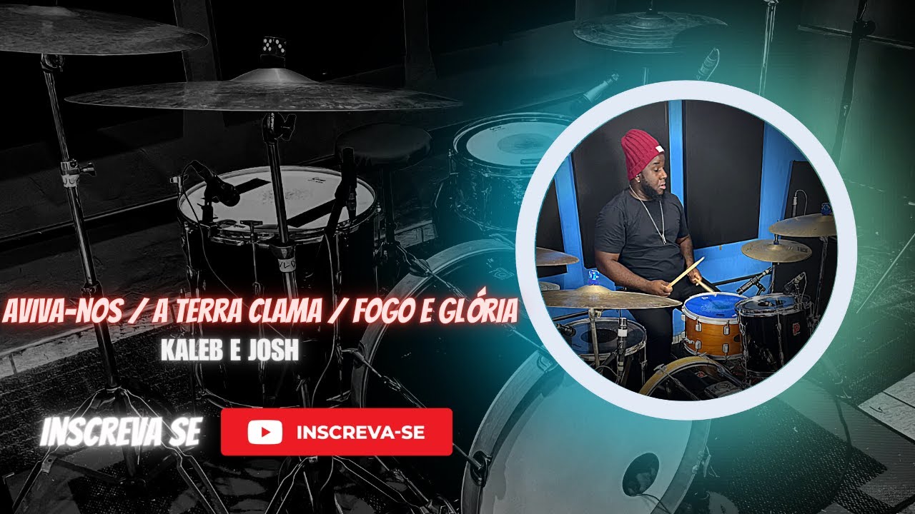 😳😳Kaleb e Josh - Aviva-nos / A Terra Clama / Fogo e Glória - DRUM COVER /AZULDRUMS 🔥🔥🔥