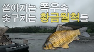 꾼들의 로망!! 우중낚시!!