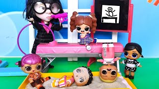 FACE IN THE SAND🤣 IN PHYSICAL EDUCATION! Dolls LOL surprise FUNNY SCHOOL funny cartoons Darinelka