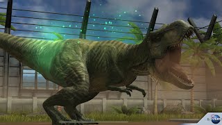 My male Tyrannosaur Buck is level 30 and doing battles and then roar sounds JWA