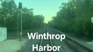 Driver POV of Metra (UP-N) train #824 from Kenosha to Waukegan from 8/31/24 edited. See description