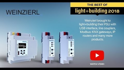 LIGHT & BUILDING 2018: WEINZIERL (English)