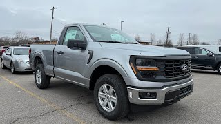 2024 Ford F150 XL 5.0L V8 in Iconic Silver Metallic walk around!