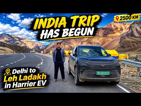 Ep1 : Delhi To Leh Ladakh ! 2500 KM Road Trip With Harrier EV !!