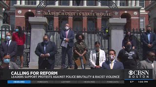 Call For Reform: Lawmakers Meet On State House Steps To Announce Congressional Resolution