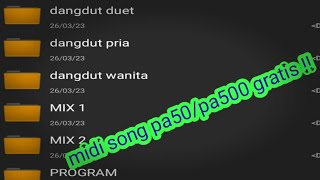 midi song gratis untuk pa50/MA/pa 500