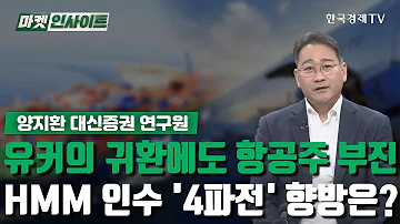 유커의 귀환에도 항공주 부진 HMM 인수 4파전 향방은 양지환 증시 인사이트 한국경제TV