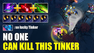 No One Can Kill this Tinker, So Lucky | Tinker Dota 2 Gameplay