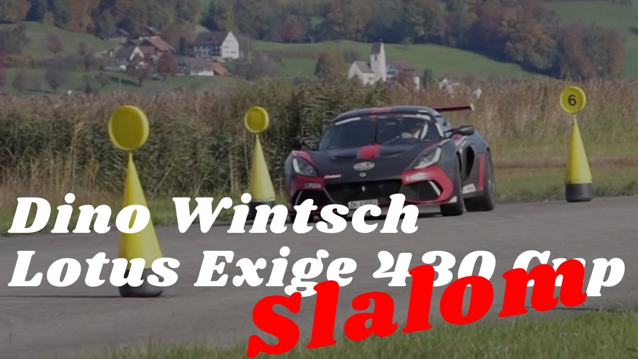Slalom Wangen 2020 Tagessieger Dino Wintsch auf Lotus Exige 430 Cup