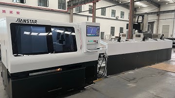 Automatic pipe laser cutting machine,automatic loading unloading pipe laser cutting machine