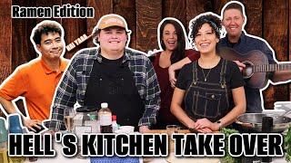 Hell's Kitchen Chef Alejandro and Chef Dafne Ramen Challenge