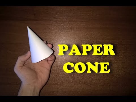 How to Make a Cone From Paper [Video] - Craft Klatch