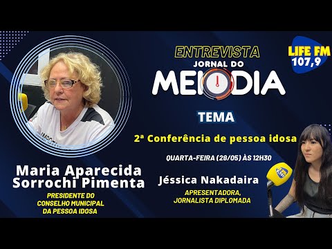 28/04, o Jornal do Meio-Dia recebe Maria Aparecida Sorrochi Pimenta
