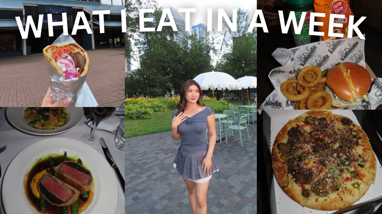 WHAT I EAT IN A WEEK IN MONTREAL, CANADA | six flags, company parties & more!