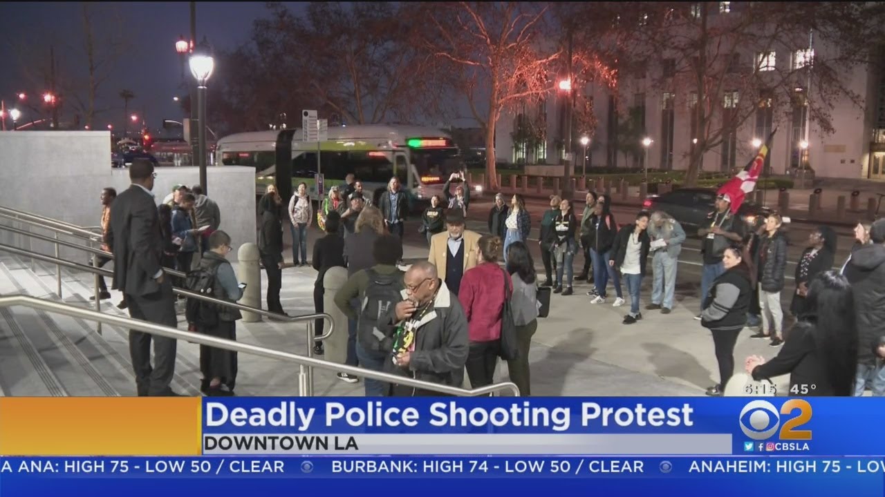 Protesters Call For Firing Of Gardena Police Officer After Killing Of Unarmed Man