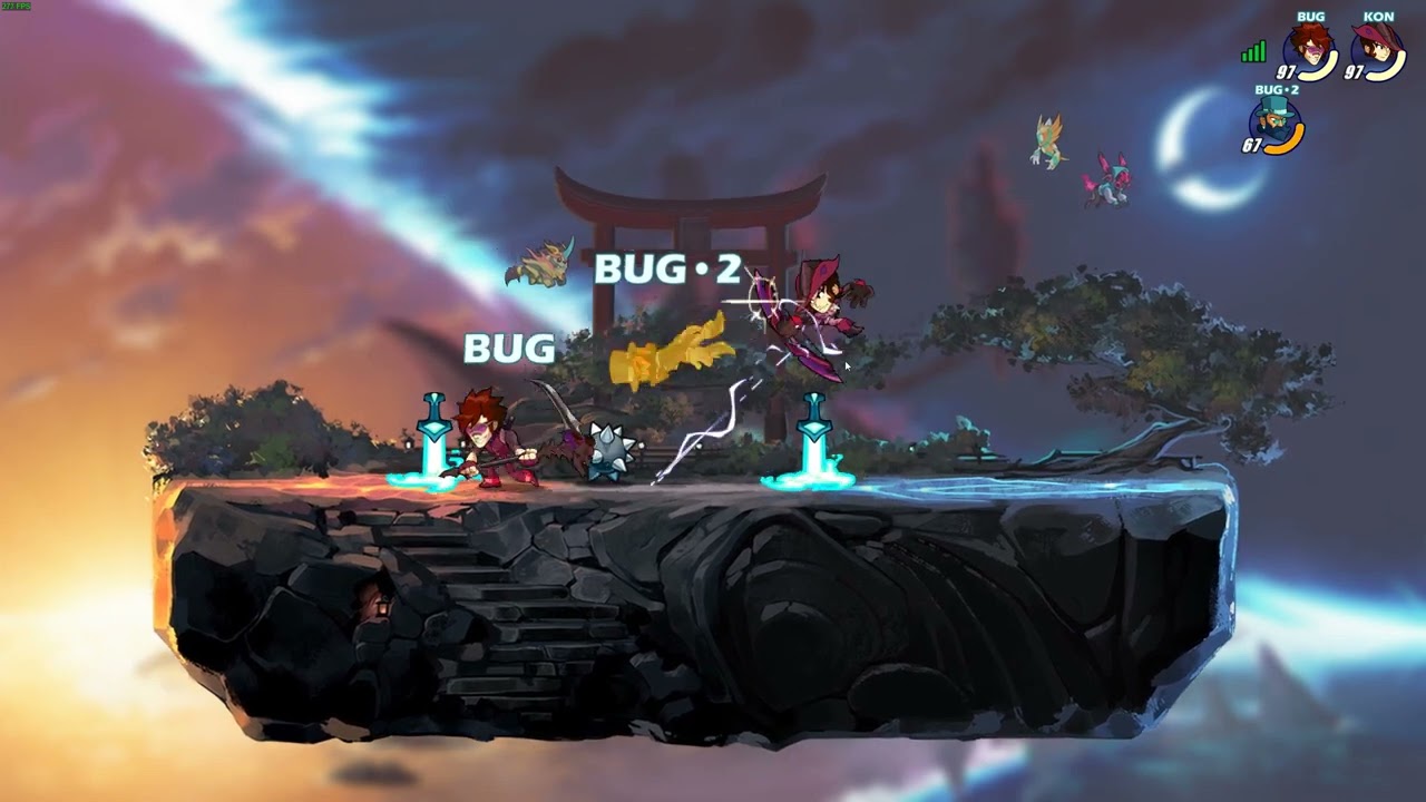 Brawlhalla Jiro scythe + Diana bow Team combo easy