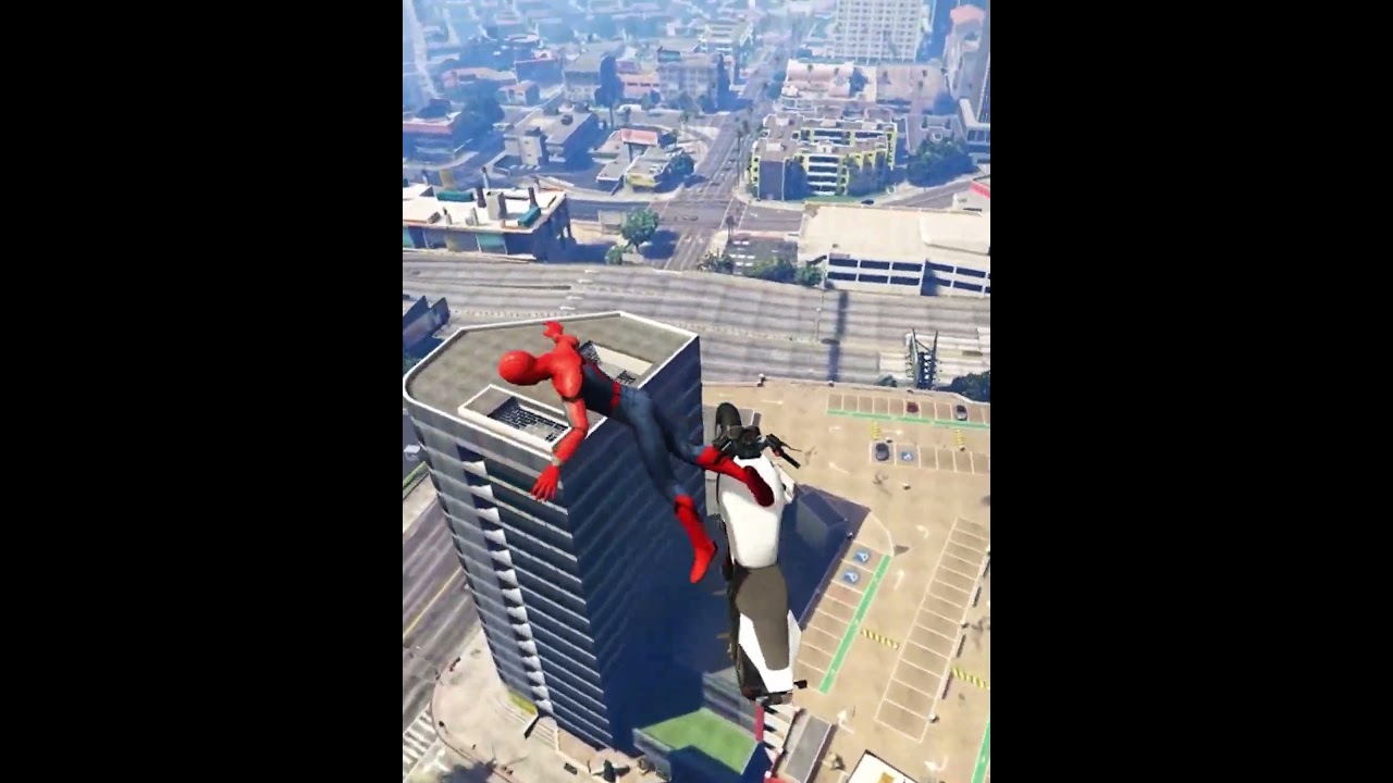 Spider-man Crazy Jumps Falls Fails / 