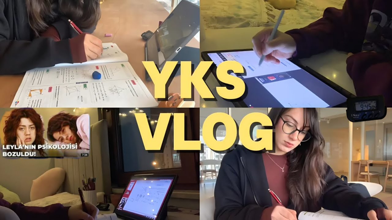 YKS VLOG| +9.30 saat ders çalıştığım bi günüm📚🧿 