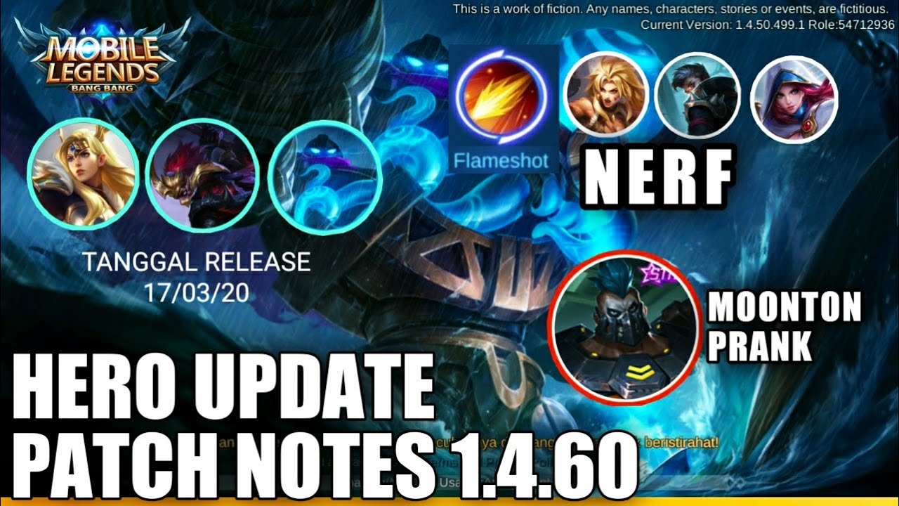 ATLAS, FREYA, HANZO RILIS - HERO UPDATE PATCH NOTES 1.4.60 MOBILE LEGENDS