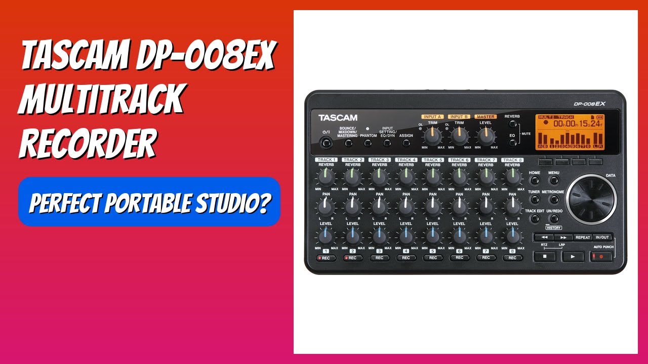 REVIEW (2025): TASCAM DP-008EX Multitrack Recorder. Features.
