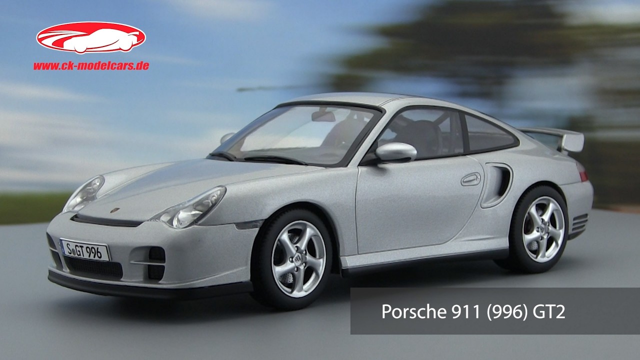 KK-Scale 1:18 Porsche 911 (996) GT2 year 2001 arctic silver