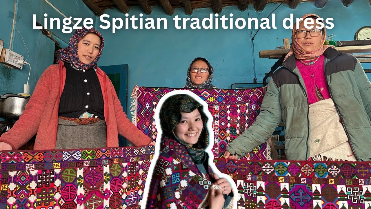 Lingze Spitian traditional dress || making lingze ||#pinvalley #spitivalley #himachal #traditional 