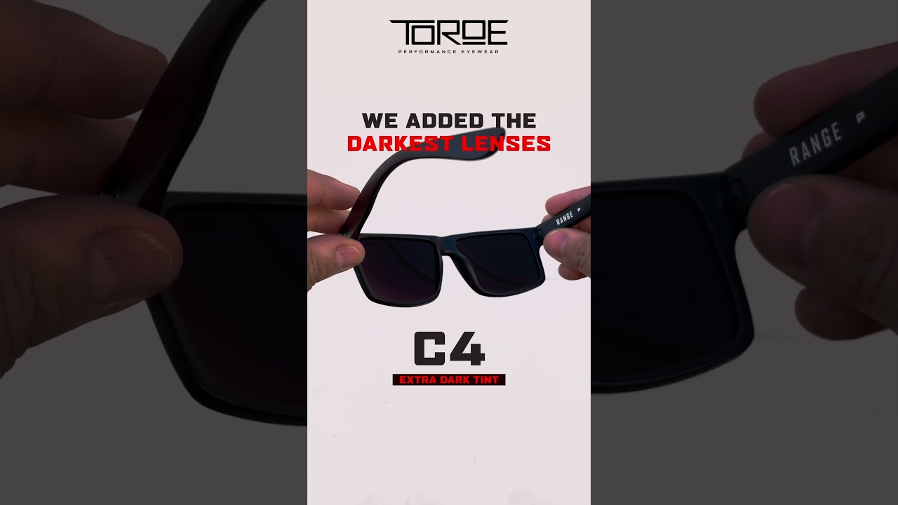 Toroe Shorts - We added the darkest lenses C4 EXTRA DARK TINT 2