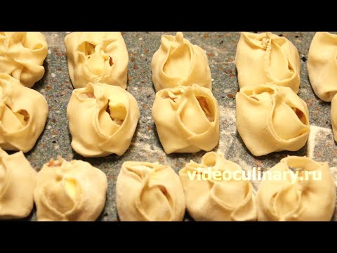 Видео рецепт Манты с картошкой и мясом