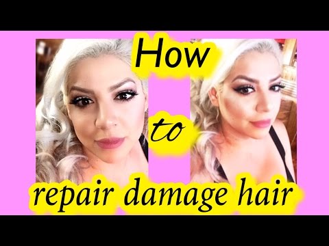 HOW TO REPAIR DAMAGED HAIR part 3 of 3   Platinum Hair series  yesidavila1