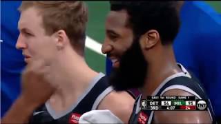 ANDRE DRUMMOND - EJECTED for HARD FOUL on Giannis Antetokounmpo (Game 1)