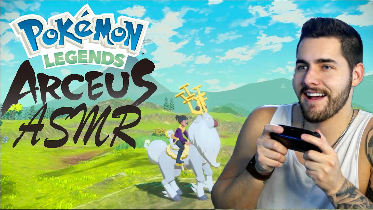 ASMR Pokemon Legends Arceus Gameplay - Male Whisper - Nintendo Switch - ASMR Gaming