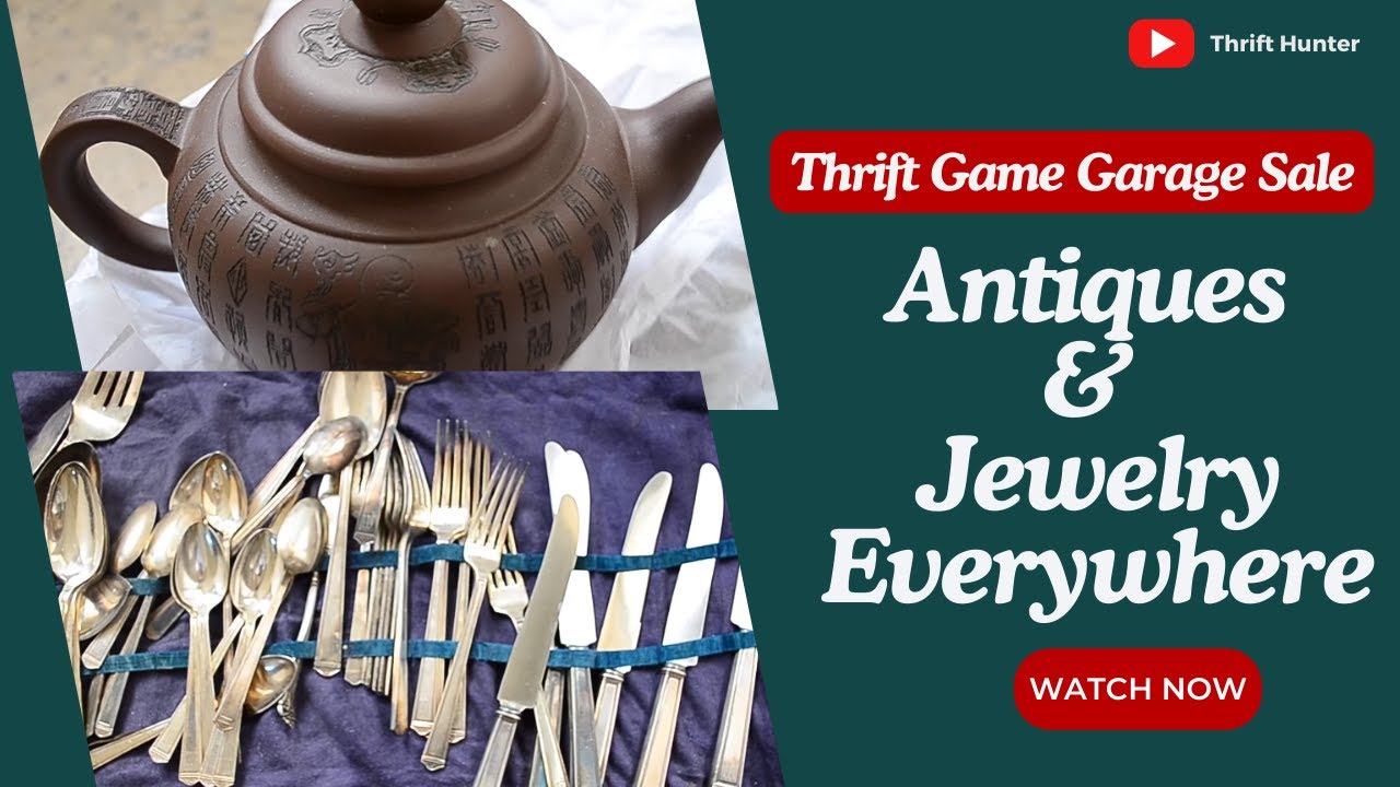Unveiling Antiques & Jewelry: Thrift Hunter's Garage & Estate Sale | 