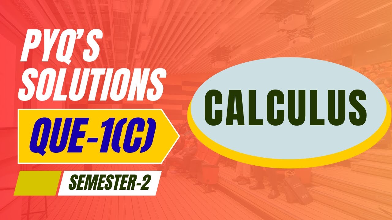 Решения задач из предыдущих лет | Вопрос 1(c) | Семестр 2 | Математический анализ | Бакалавр мате...