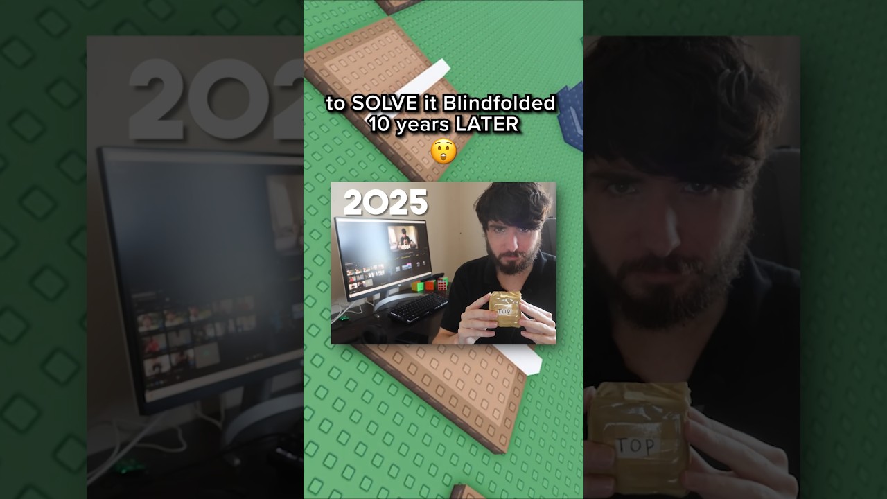 10 Year Rubik's Cube Challenge 😭🙏 #roblox #robloxrant #shorts