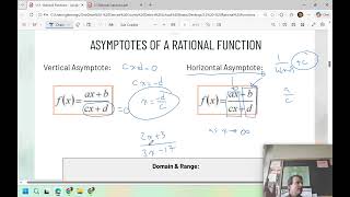 2.3 Rational functions (linear on linear) MHF4U