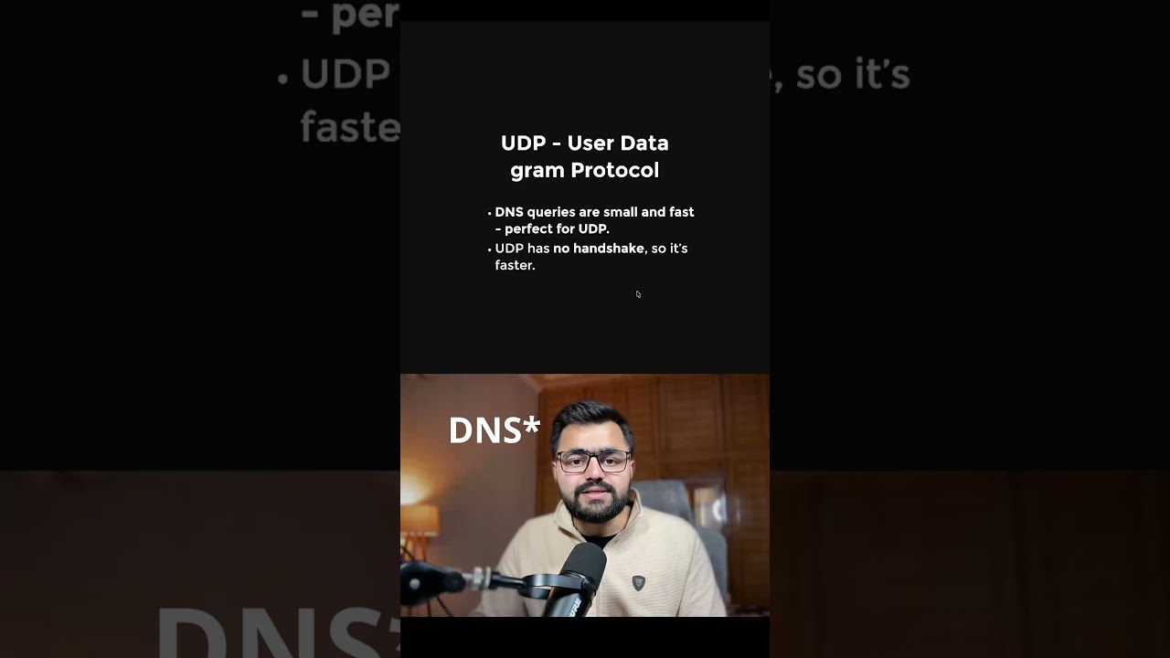 Why DNS uses UDP over TCP?  